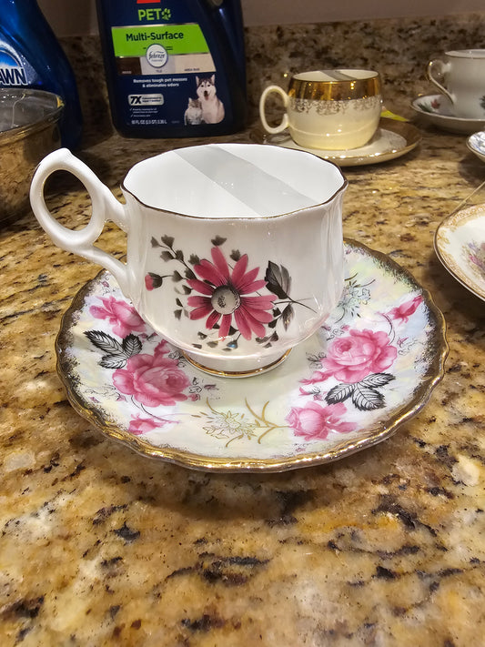 Unique tea cup candle 1