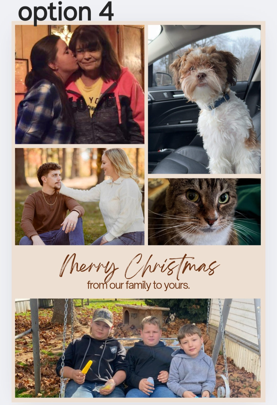 Custom photo holiday blanket