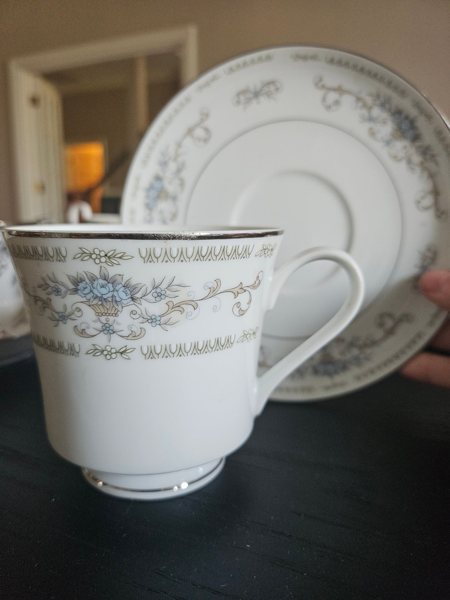 Unique teacup candle D