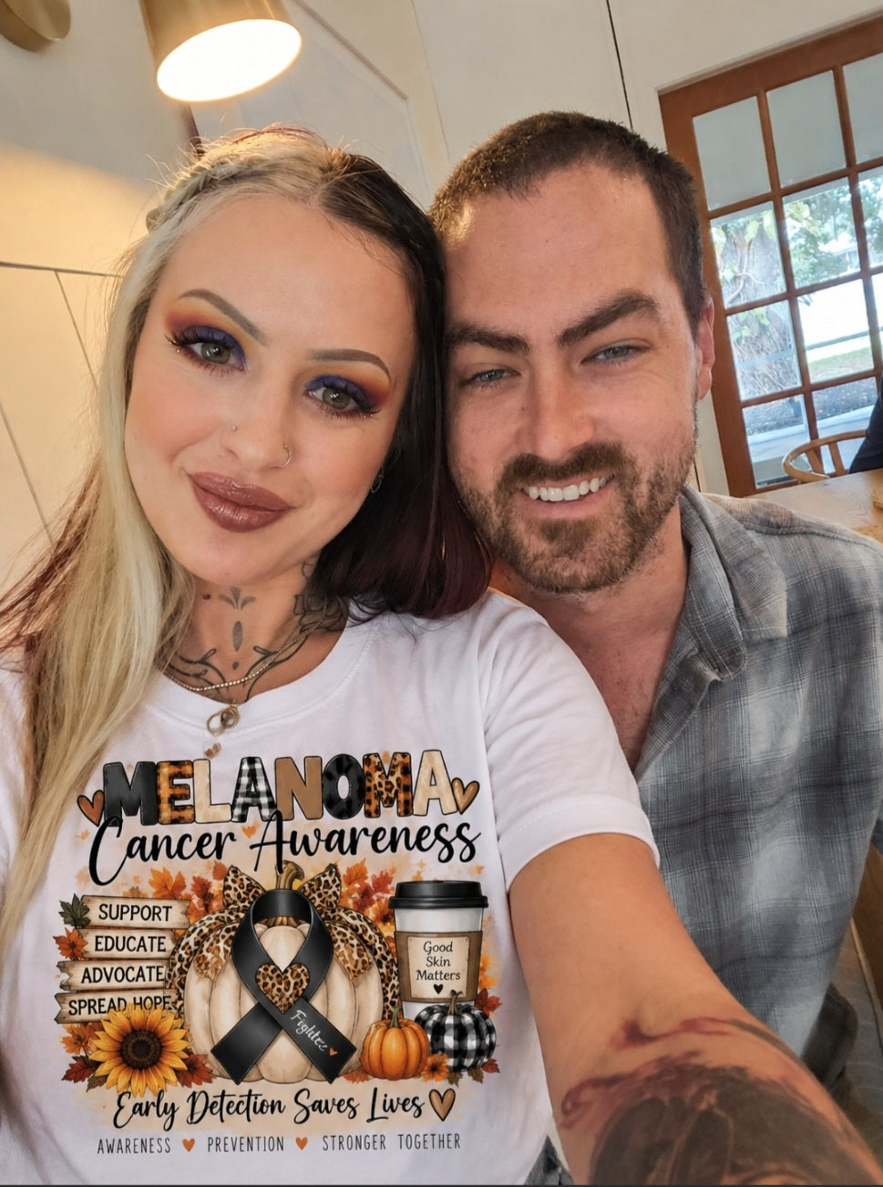 Melanoma awareness shirt
